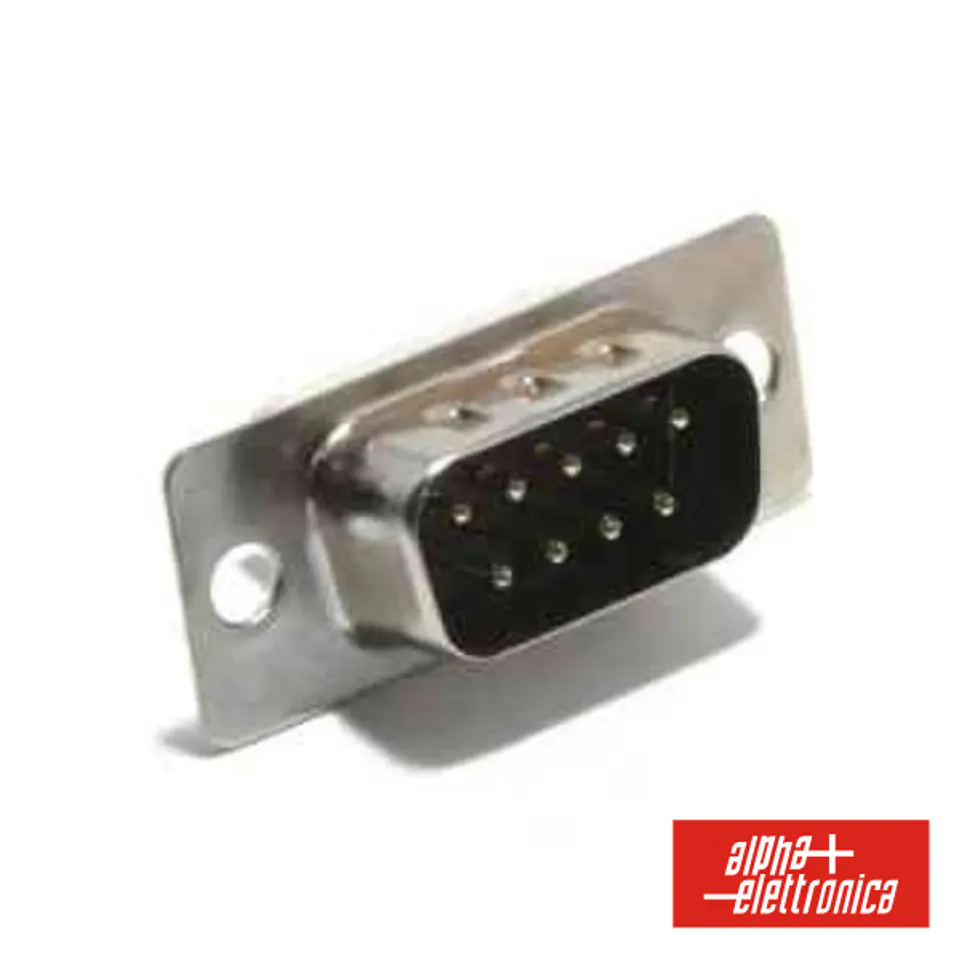 FICHA D-SUB 9P MACHO P/ SOLDAR 1