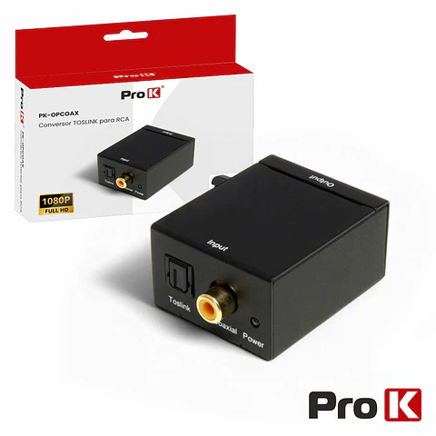 CONVERSOR AUDIO TOSLINK-RCA PROK