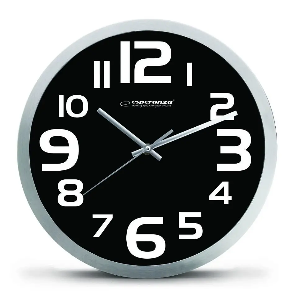 Relógio de Parede Analógico Preto 25cm 1