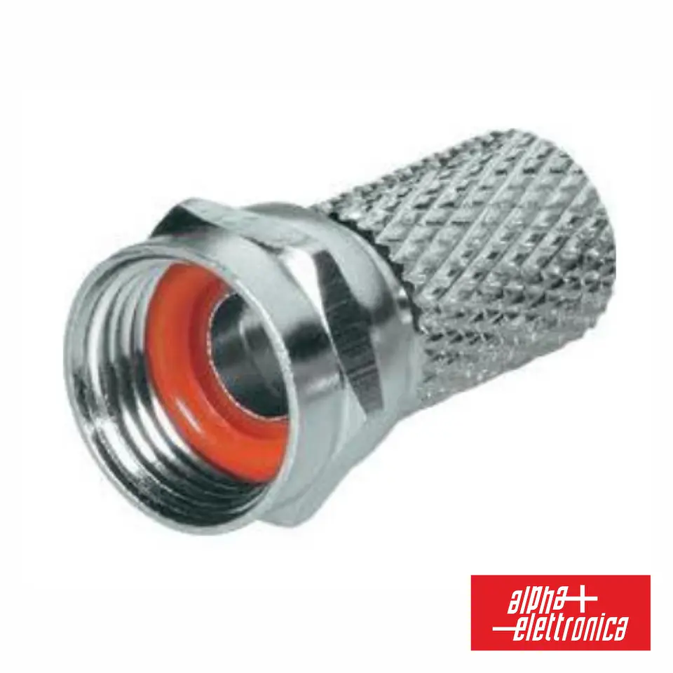 FICHA F FÊMEA NIQUELADA P/ CABO 4.6MM COM 1 O-RING 1