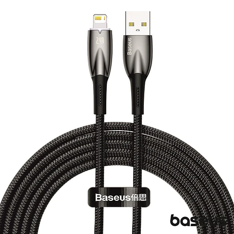 Cabo USB-A Macho P/ Lightning  Macho 2m Glimmer BASEUS