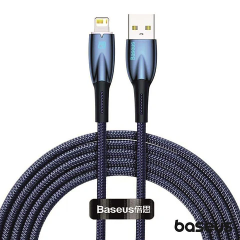 Cabo USB-A Macho P/ Lightning  Macho 2m Glimmer BASEUS