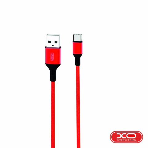 Cabo USB-A Macho / USB-C Macho 1m Vermelho XO