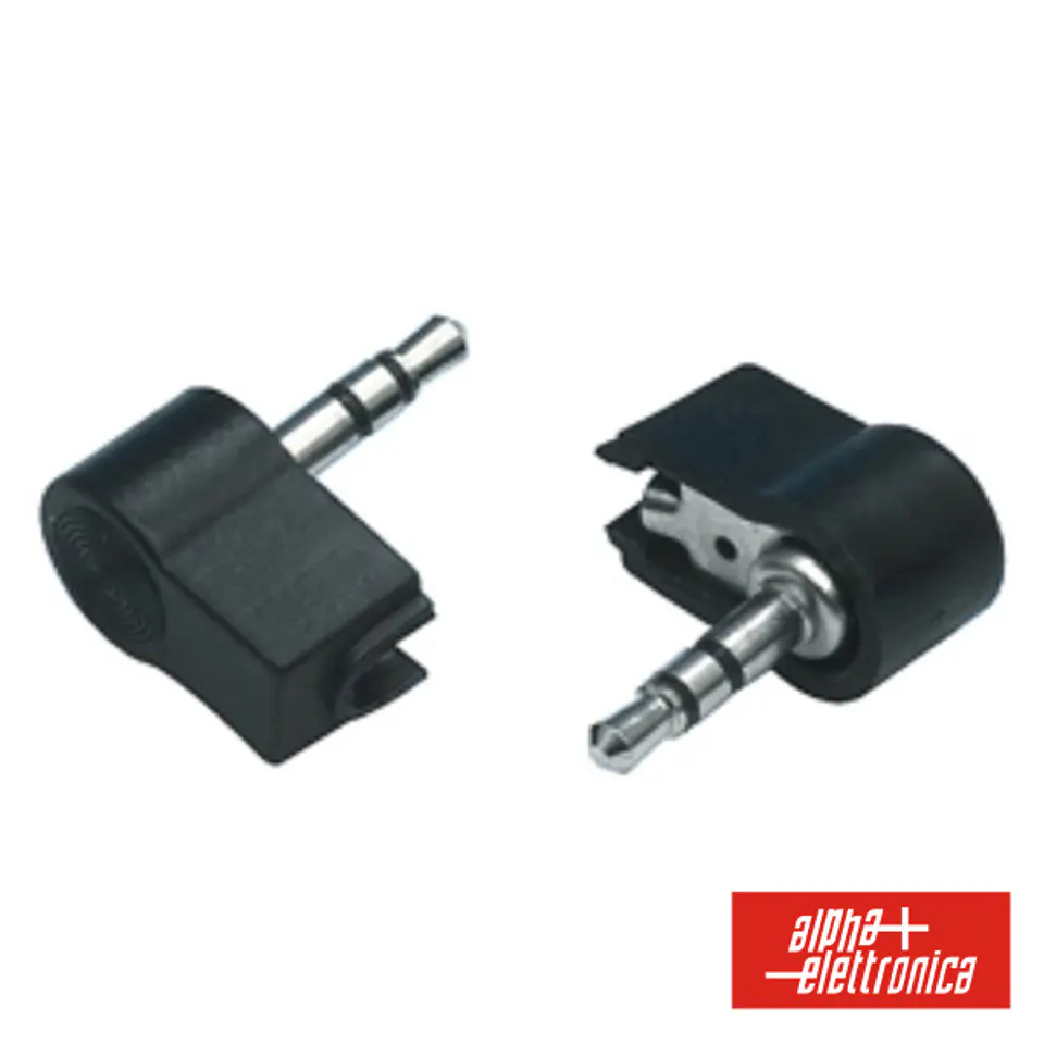 FICHA JACK 3.5MM MACHO STÉREO 90º PVC NIQUELADA 1