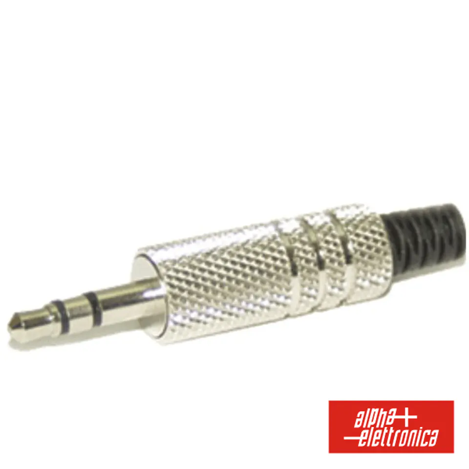 FICHA JACK 3.5MM MACHO STÉREO COM PROTEÇÃO 1