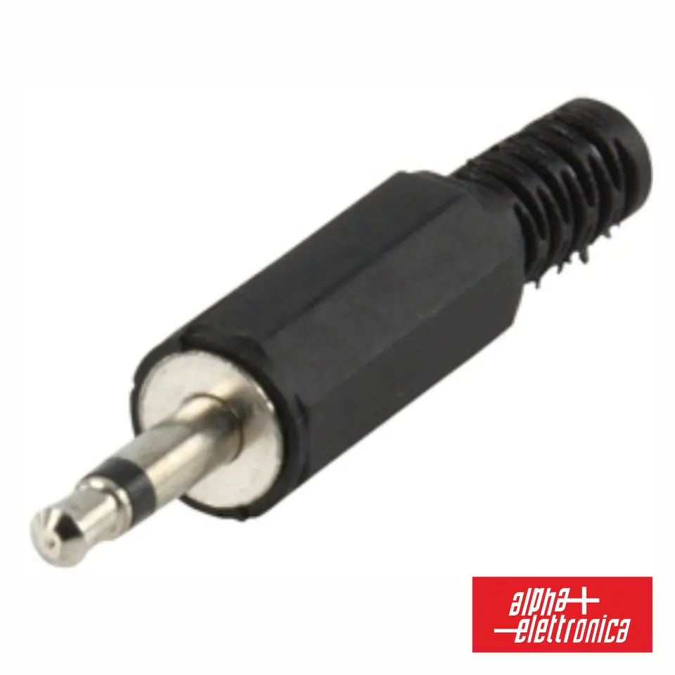 FICHA JACK 3.5MM MACHO MN PLÁSTICO COM PROTEÇÃO 1