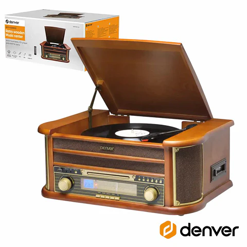 GIRA-DISCOS 33/45/78RPM AM/FM/CD/CASSETE/SD 2X5W DENVER