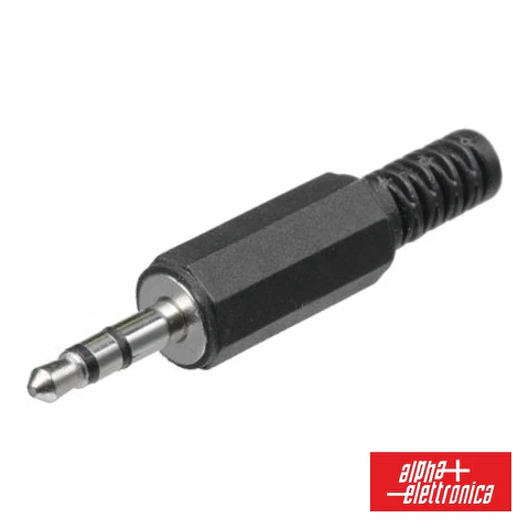 FICHA JACK 3.5MM MACHO ST COM PROTEÇÃO DE CABO