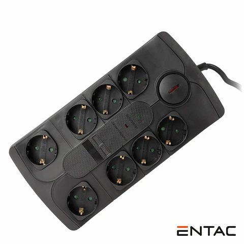 Extensão Elétrica 6x Schuko COM Proteção 1.5m ENTAC