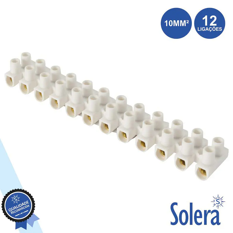 BARRA DE JUNÇÃO 12 COND 57A 10MM² BRANCO SOLERA 1
