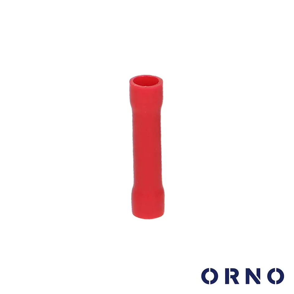 Terminal Redondo Isolado 1mm² 10x Vermelho ORNO 1