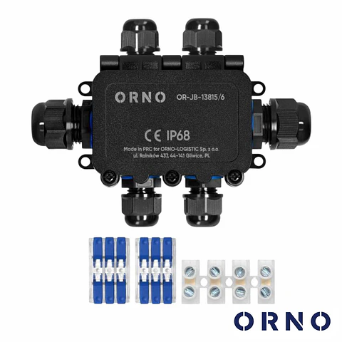 Caixa De Derivação Estanque 6 Vias IP68 IK09 ORNO