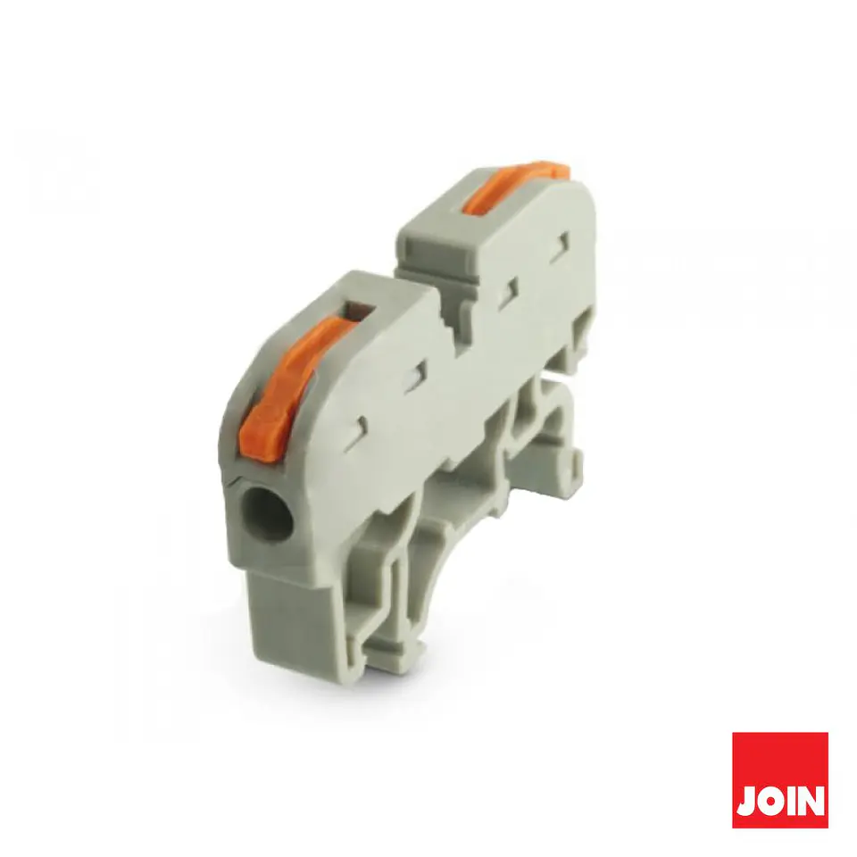 Ligador De Pressão 1 Condutor 0.08 - 4mm² P/ Calha DIN JOIN 1