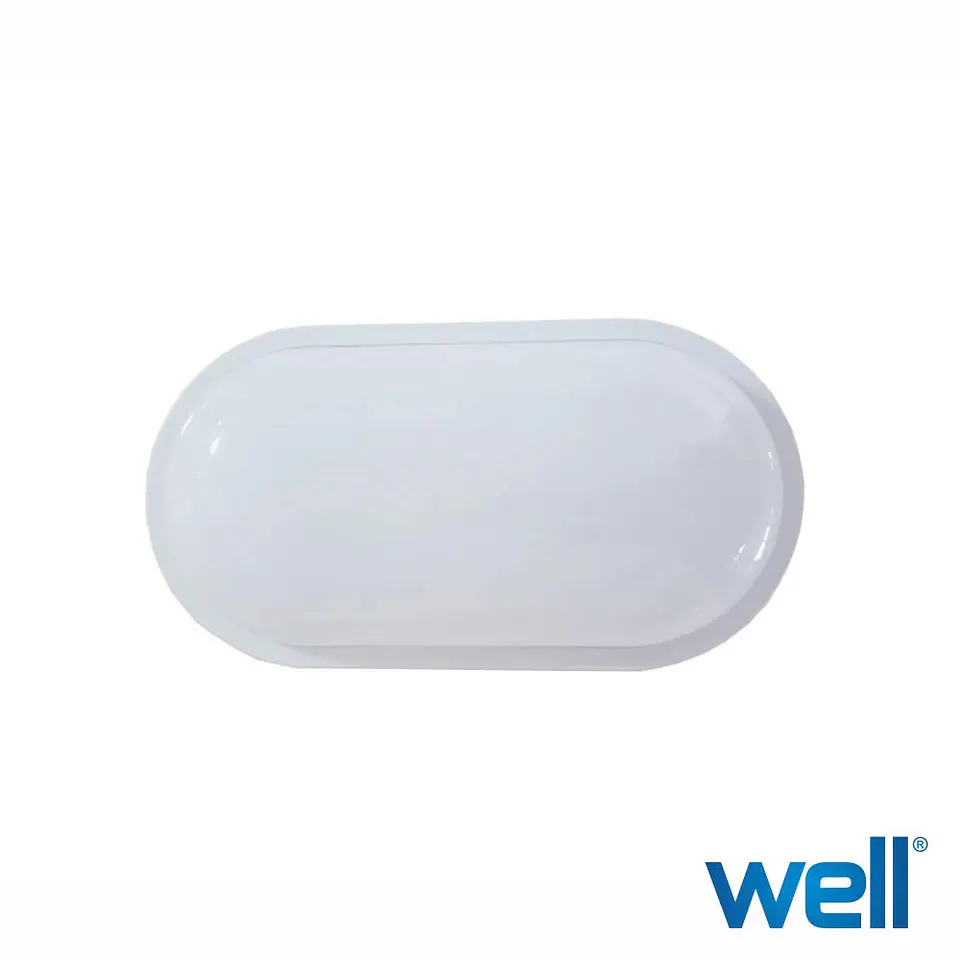 Painel Led Oval Aplique 18W IP54 1800LM 6500K WELL 1
