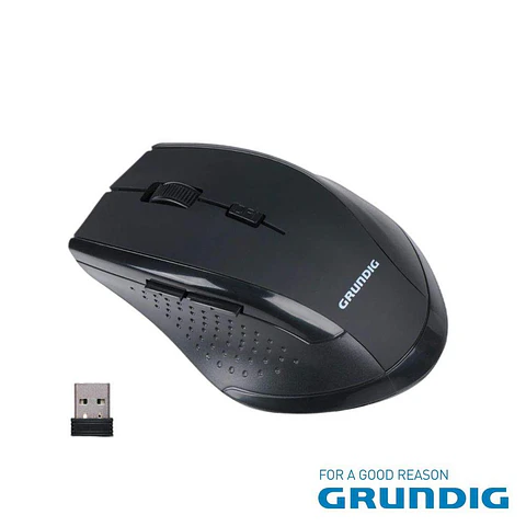 Rato Óptico SEM Fios 1600DPI Preto GRUNDIG