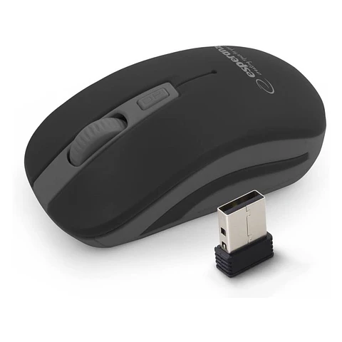 Rato Óptico 800/1200/1600 DPI SEM Fios 2.4GHz Preto/Cinzento
