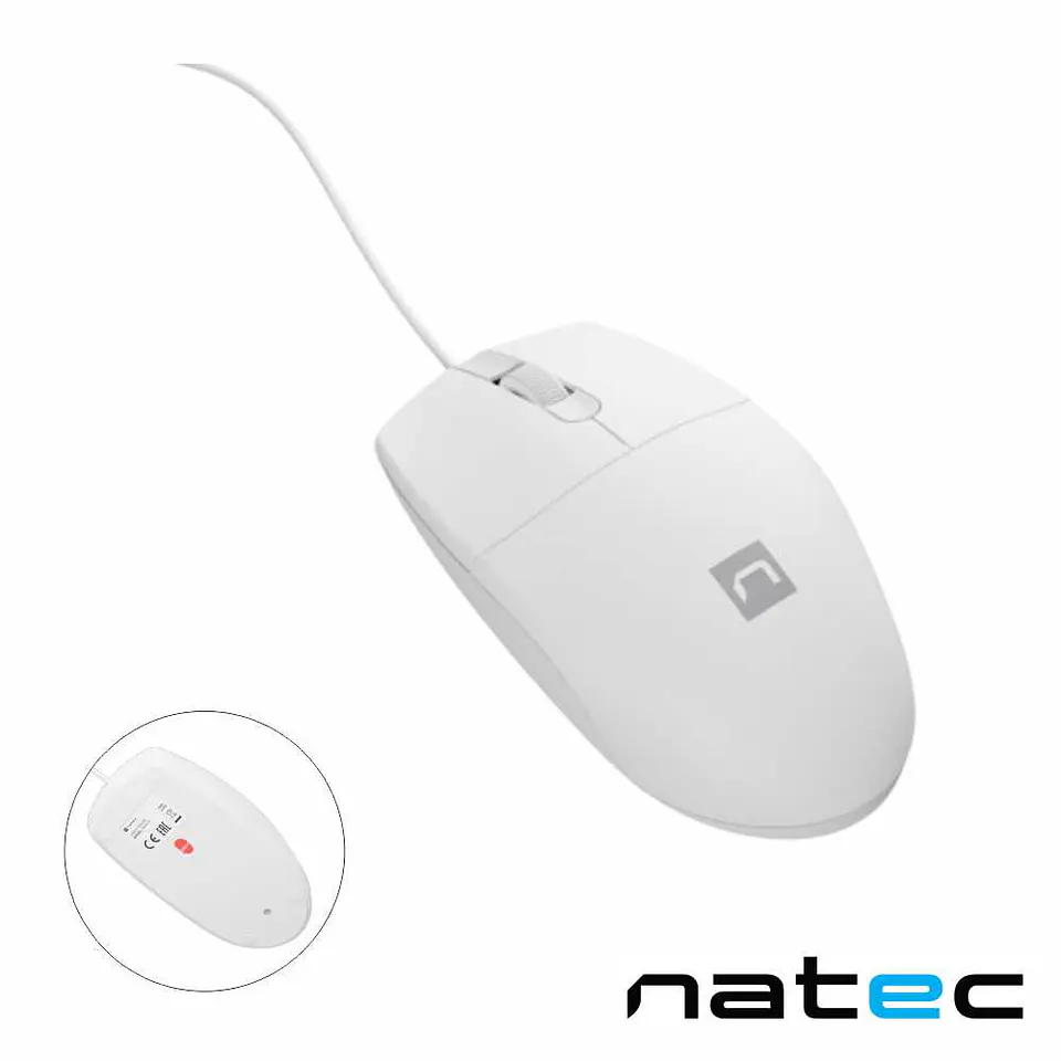 Rato Óptico COM Fios 1000DPI USB Preto NATEC 1