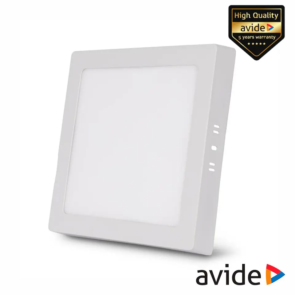 Painel Leds Quadrado CCT Superfície 18W 231mm 1490lm AVIDE 1