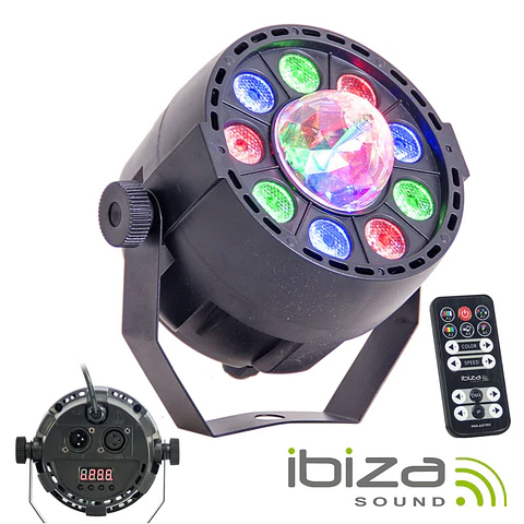 Projetor Luz COM 9 LEDS RGBW DMX IBIZA