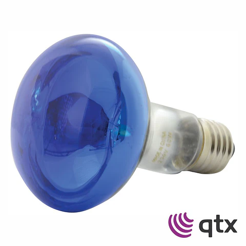 Lâmpada R80 E27 60W 230V Azul QTX