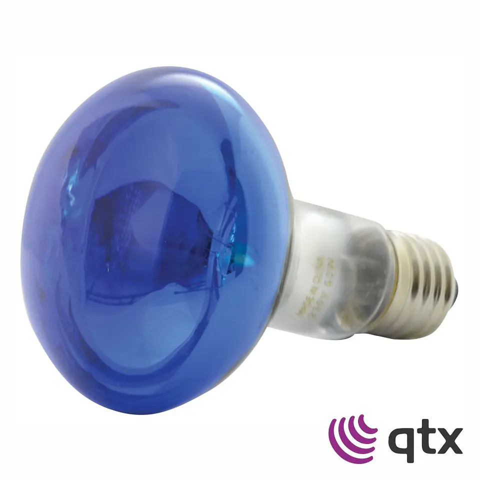 Lâmpada R80 E27 60W 230V Azul QTX 1
