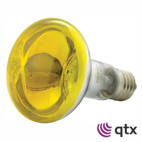 Lâmpada R80 E27 60W 230V Amarelo QTX