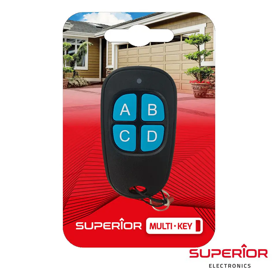 Comando Garagem Universal 4 Canais 433MHz SUPERIOR 1