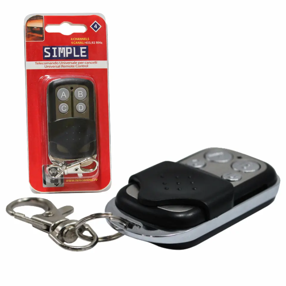 TELECOMANDO GARAGEM UNIVERSAL 4 CANAIS 433MHZ 1