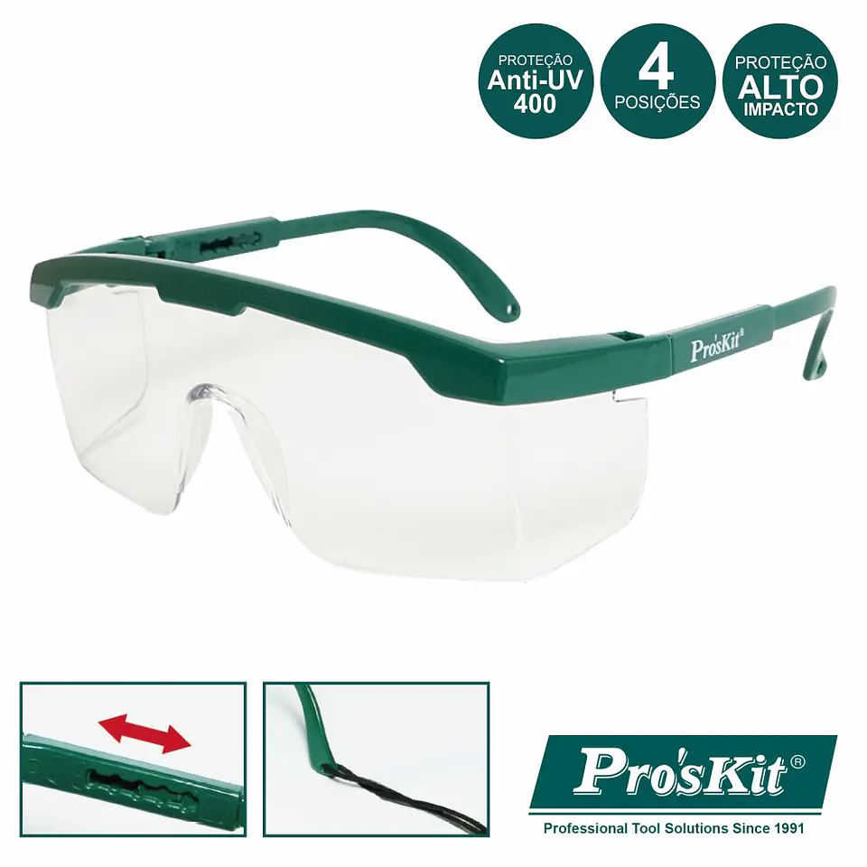 ÓCULOS PROTEÇÃO VISÃO TOTAL PROSKIT 1