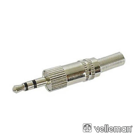 FICHA JACK 3.5MM MACHO ST NIQUELADO COM GUARDA CABO