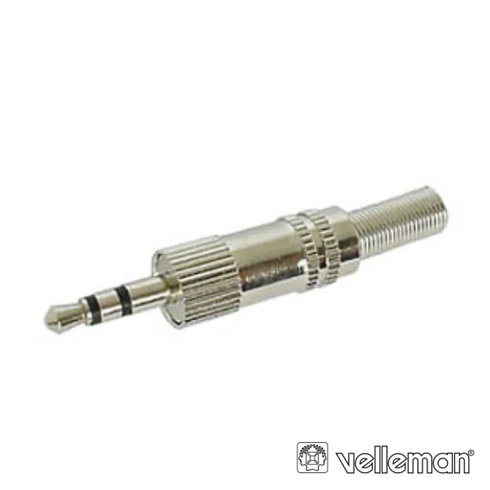 FICHA JACK 3.5MM MACHO ST NIQUELADO COM GUARDA CABO 1