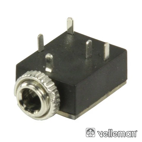 FICHA JACK 3.5MM FÊMEA P/CHASSIS NIQUELADO ST
