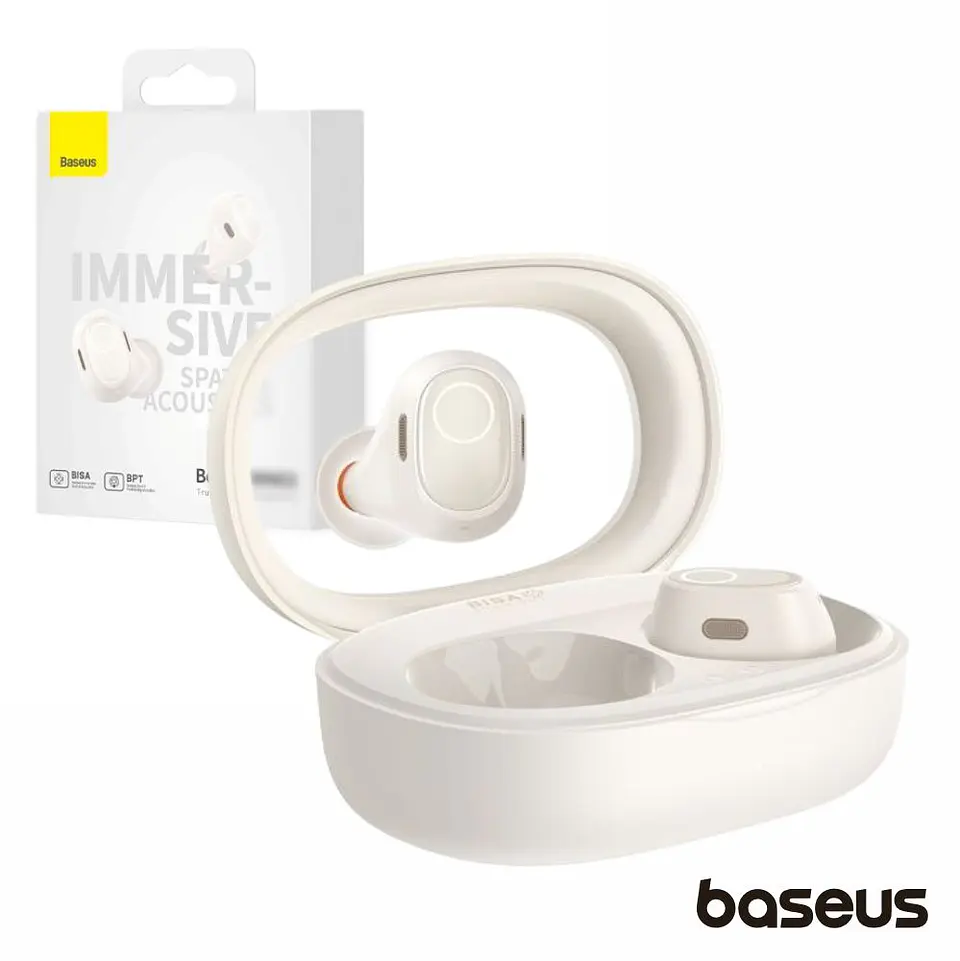 AURICULARES Earbuds TWS Bluetooth Branco Bowie WM03 BASEUS 1