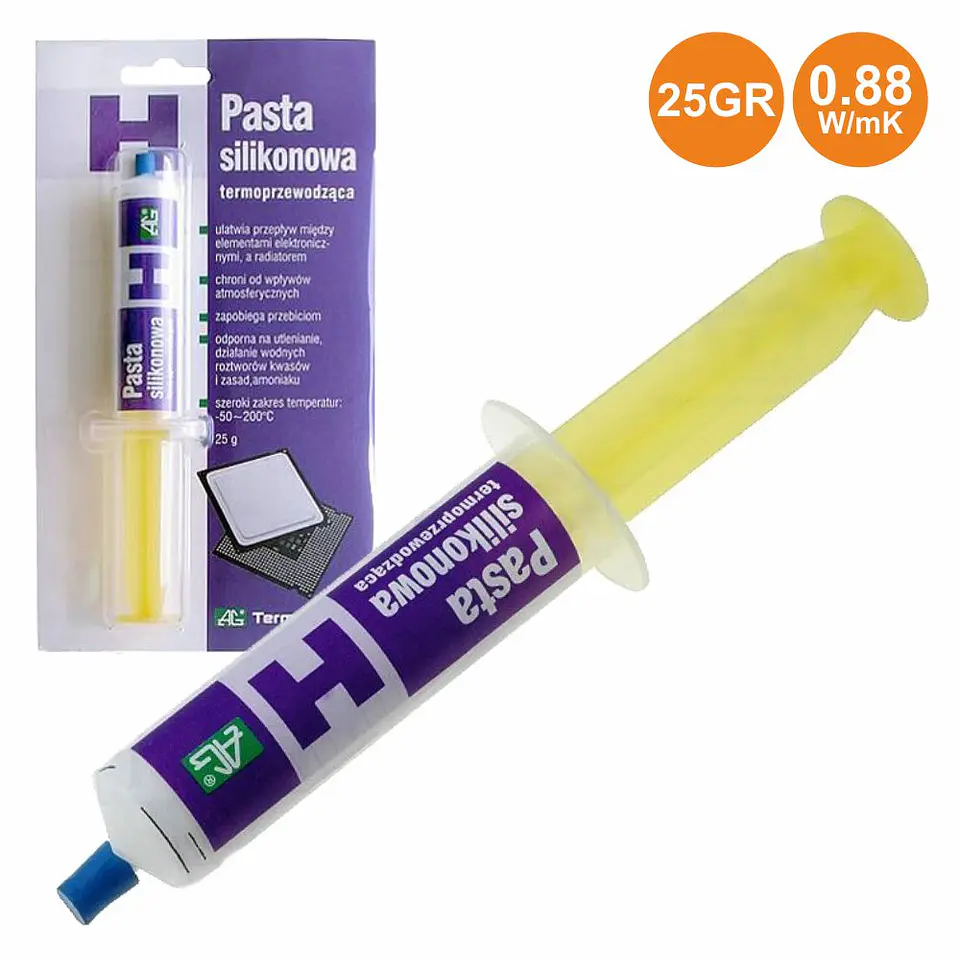 TUBO PASTA TÉRMICA SILICONE 25G AG 1