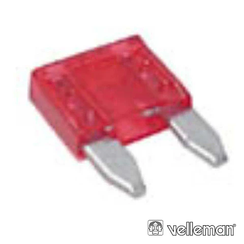 FUSÍVEL DE AUTOMÓVEL MINI 10A VERMELHO VELLEMAN