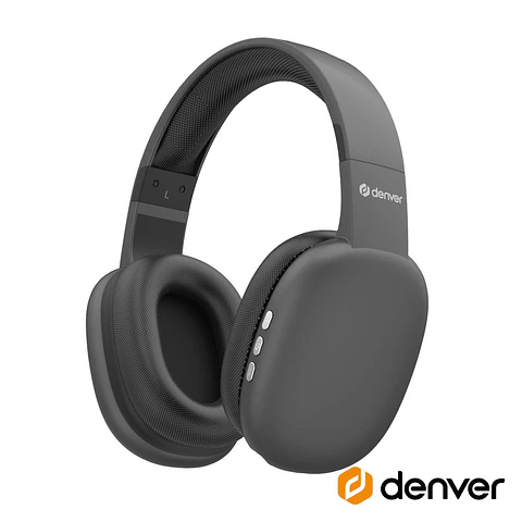 Auscultadores Bluetooth SEM Fios Preto Mic DENVER