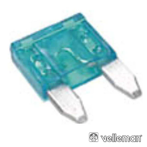 FUSÍVEL DE AUTOMÓVEL MINI 15A AZUL VELLEMAN