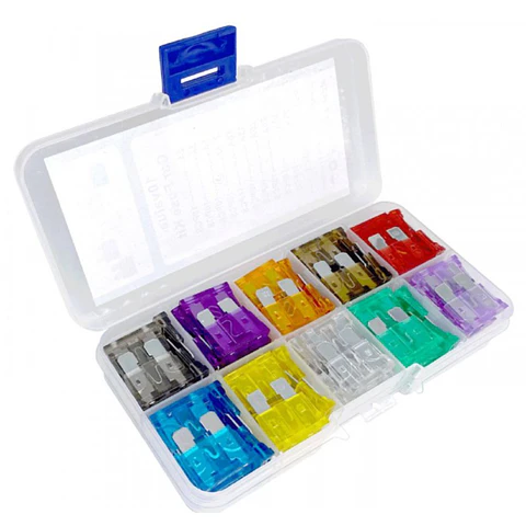 Conjunto de 100 Fusíveis P/ Automóvel 2-35A