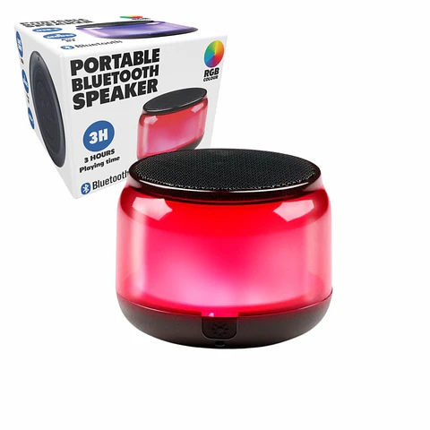 Coluna Bluetooth Portátil 500mAh RGB MicroSD/TWS