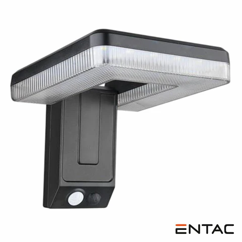Aplique LED Solar COM Sensor Movimento PIR Formato De U ENTAC