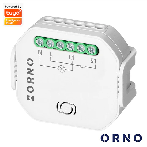 Módulo Relé 1 Canal 2300W 10A WiFi+BT Tuya ORNO