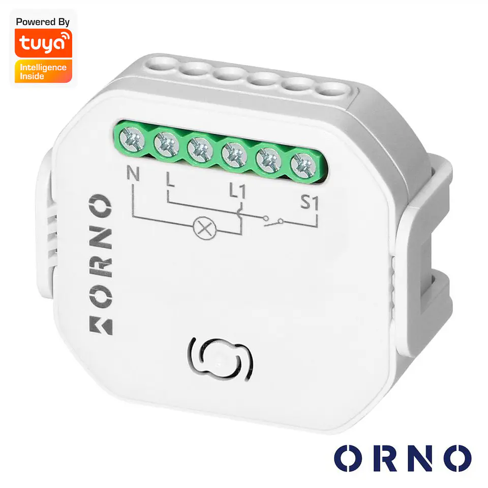 Módulo Relé 1 Canal 2300W 10A WiFi+BT Tuya ORNO 1