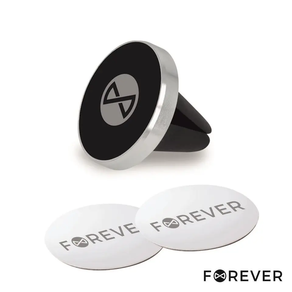SUPORTE MAGNÉTICO UNIVERSAL TELEMÓVEL E GPS PRETO FOREVER 1