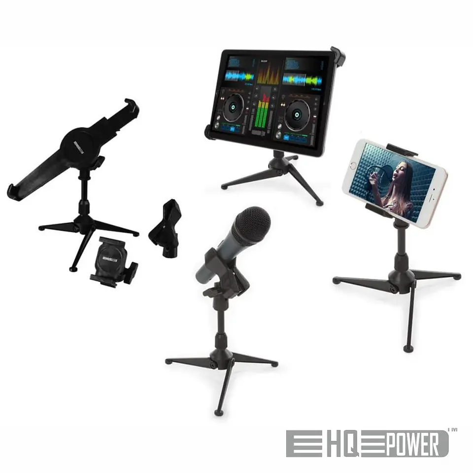 Suporte de Mesa P/ Microfone/Smartphone/Tablet HQ POWER 1