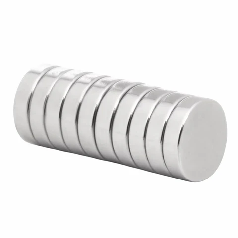 Conjunto 10 Ímanes Redondos 12mm