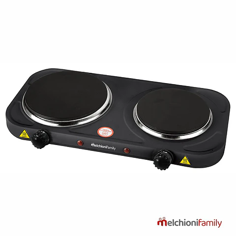Fogão Elétrico 2 Placas Preto 2500W MELCHIONI