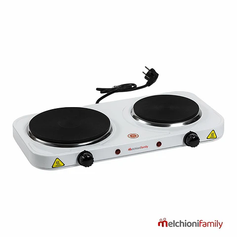 Fogão Elétrico 2 Placas 2500W Branco MelchioniFamily