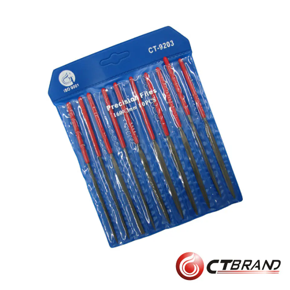 CONJUNTO DE 10 LIMAS 3X160MM CTBRAND 1