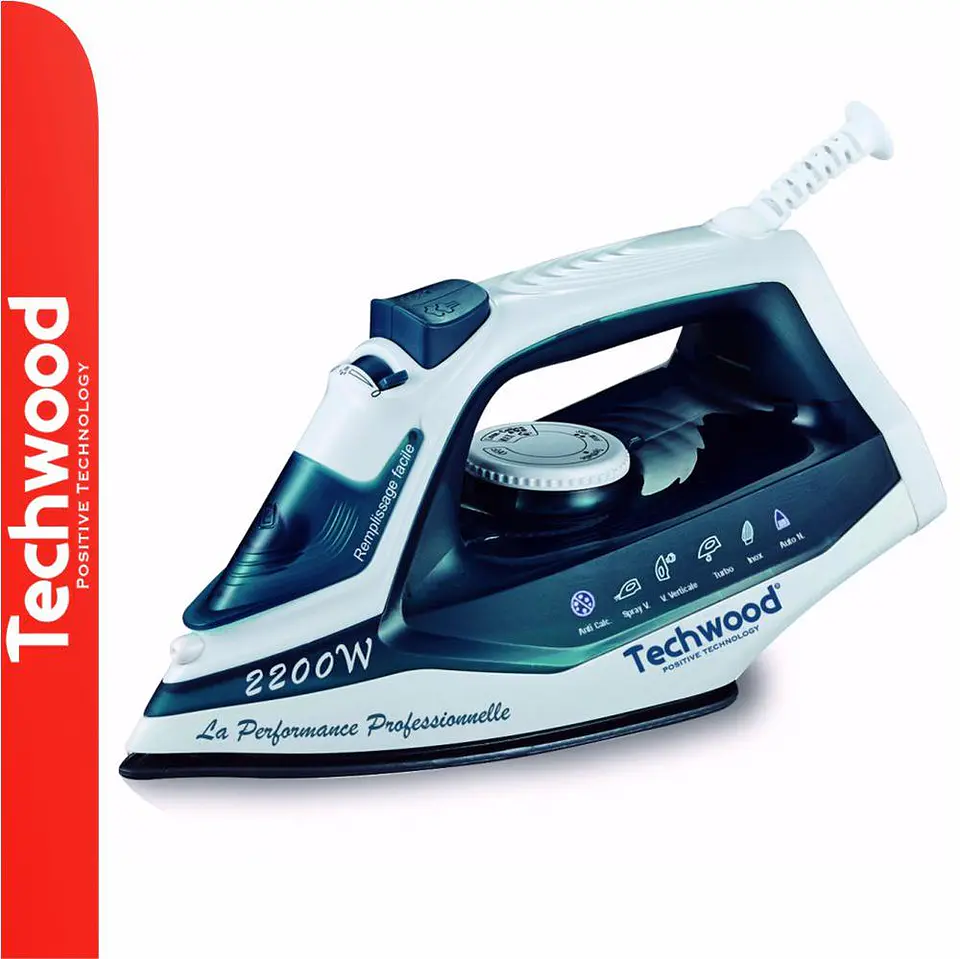 Ferro de Engomar A Vapor 2200W TECHWOOD 1