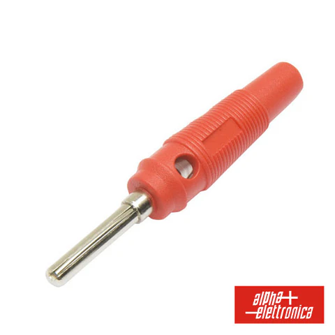 FICHA BANANA 4MM VERMELHA